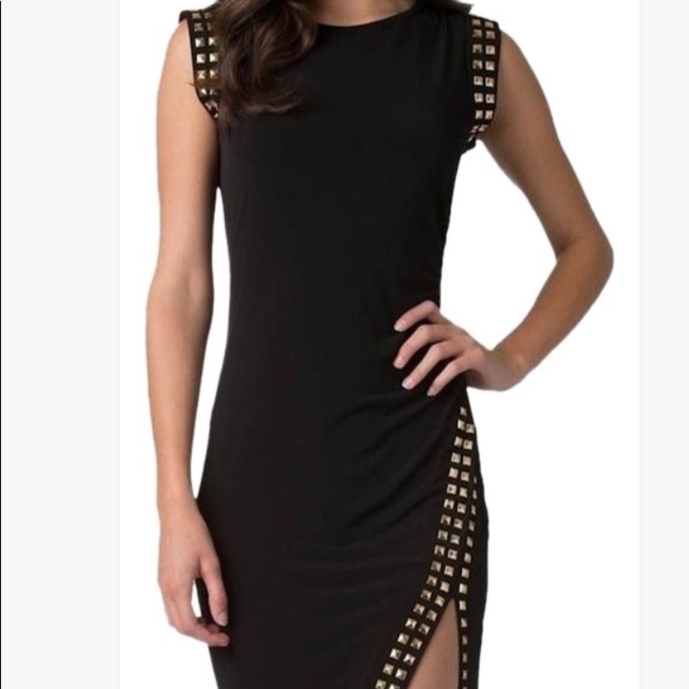 Michael Kors black cocktail dress.